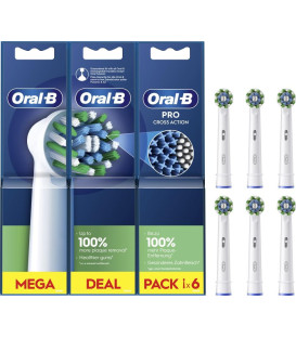 Rec. Dental Oral-B Braun EB506, Pack 2+2+2 Cross A