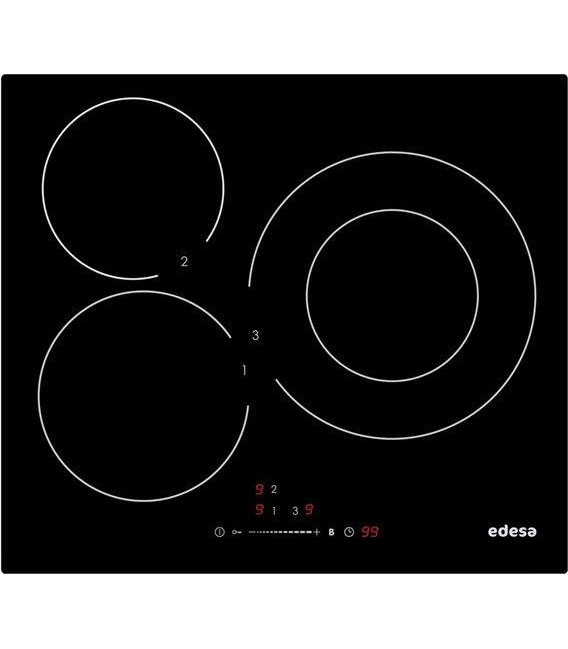 Induccion Edesa EIS6330RA, 3 zonas, bisel frontal