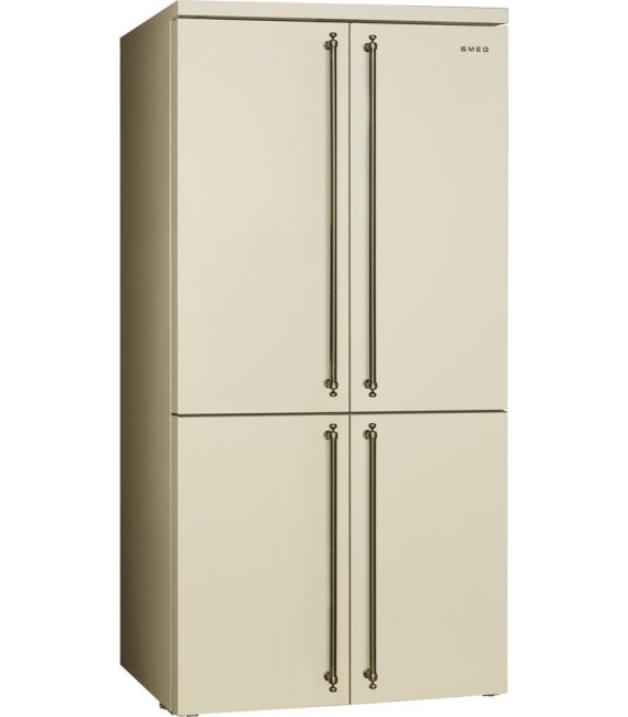 FRIGORIFICO 4P SMEG FQ60CPO5, 187X92CM, F, CREMA,