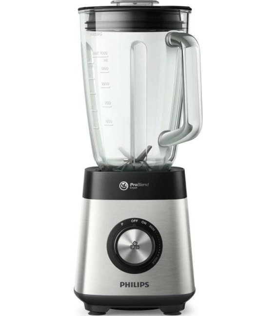 Batidora Vaso Philips HR357190, 1000w, 2L, Cristal