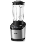 Batidora Vaso Philips HR376000, 1500W, 2L, Cristal