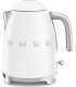 Hervidor Smeg KLF03WHMEU, blanco mate, 1.7l, style