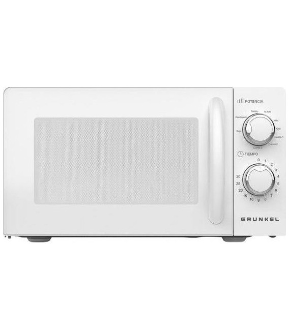 Microondas Grunkel MWG20MI, 20L, Blanco, Grill