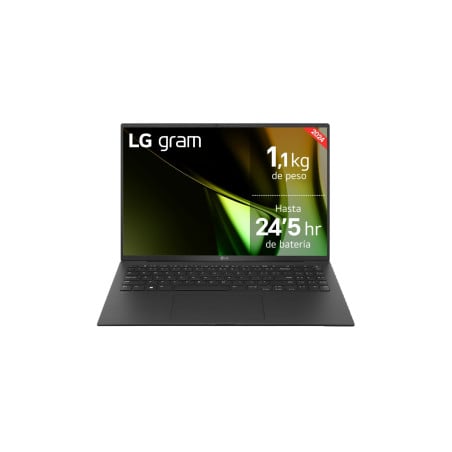 Gram 16ZD90S Intel Core Ultra 7 155H Portátil 40,6 cm (16) WQXGA 16 GB LPDDR5-SDRAM 512 GB SSD Wi-Fi 6E (802.11ax) Negro