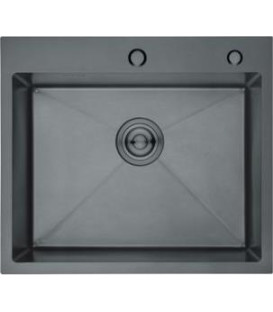 FREGADERO NOVA PADUA, 1C 50X54, INOX NEGRO, CRUAD