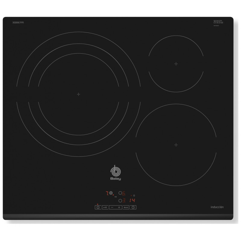 Induccion Balay 3EB967FRE, 3 zonas, 32cm, S/marco