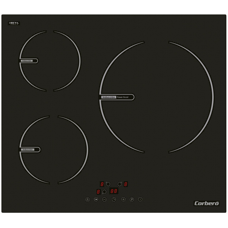 Inducción Corbero CCIG9322, 3 Zonas, Touch Control