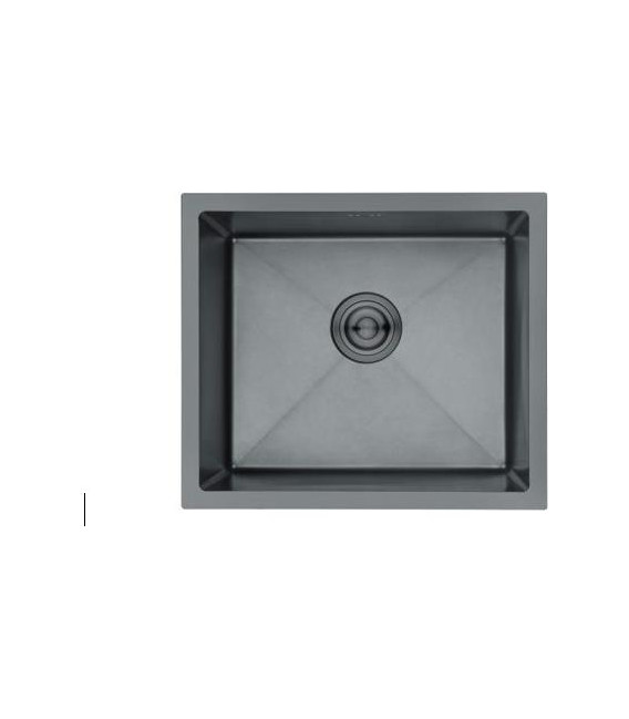 FREGADERO NOVA SIENA, 1C 50X43, INOX NEGRO, CRUADR