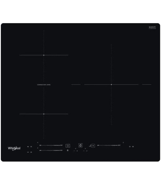 Inducción Whirlpool WBS5560NE, 3 zonas, 60cm, Conn