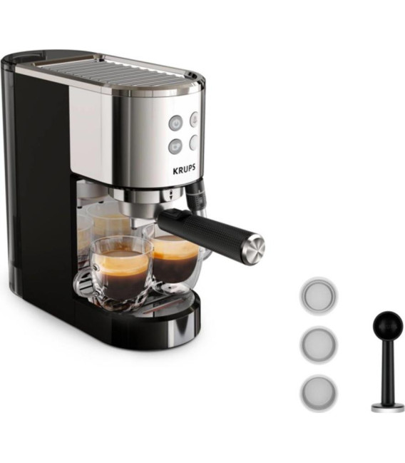 Cafetera Espresso Krups XP444C10, 15bares, diseño