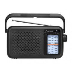 Radio Sunstech RPS760BK, Portatil, AM/FM, Analogic
