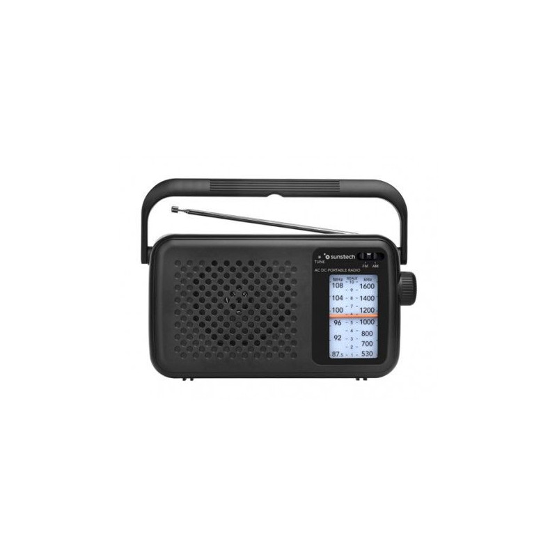 Radio Sunstech RPS760BK, Portatil, AM/FM, Analogic