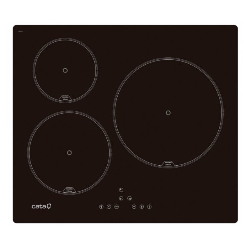 Inducción Cata IB6303BKA, 3 zonas, 7,1Kw, negra