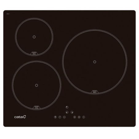 Inducción Cata IB6303BKA, 3 zonas, 7,1Kw, negra