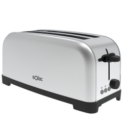 Tostador Solac TL5419, 1400w, 2 ranuras XL, inox