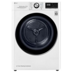 Secadora LG RH90V5AV6N, 9kg, D, Blanca, bomba calo