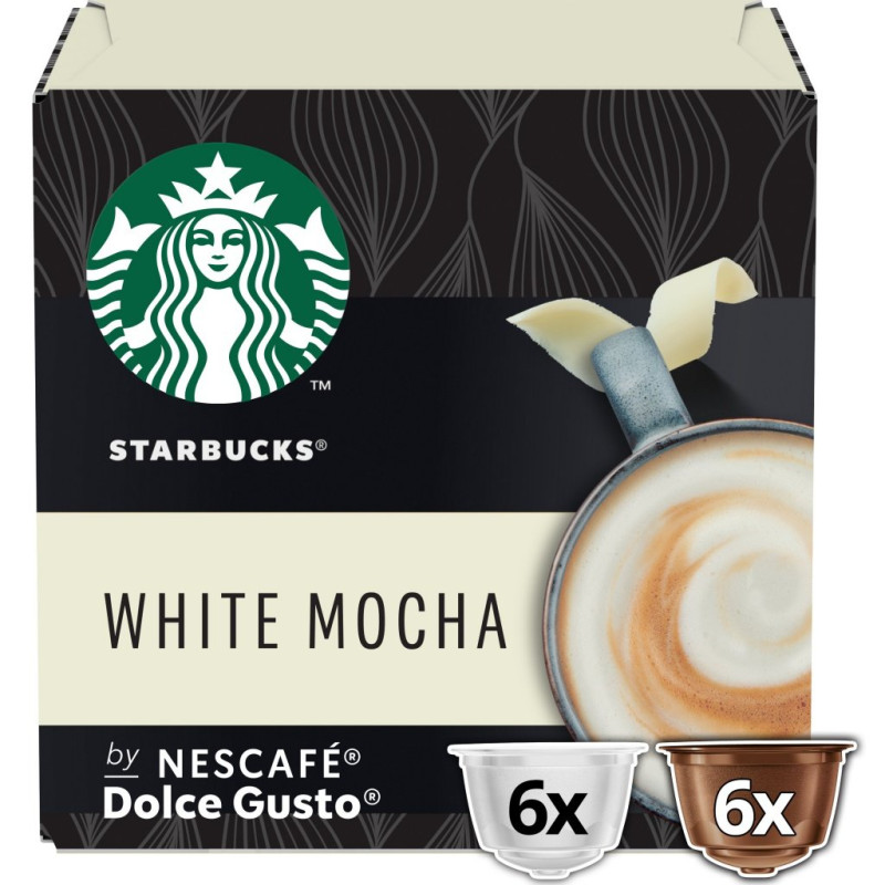 Capsula Starbucks DG Sbux Latte White Mocha, 12Cap