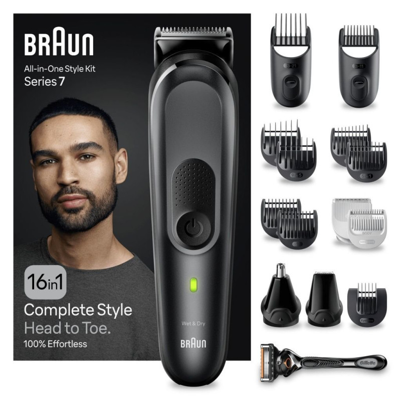 AFEITADORA BRAUN MGK7470 16in1 MULTIGROOMER