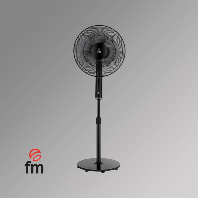 Ventilador pie FM P420BLACK, 40cm ø temporizador m