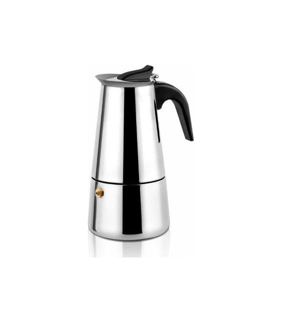 Cafetera italiana acero Haeger CP10S002A, ss moka