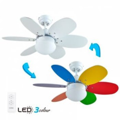 Ventilador Techo Bastilipo BOLONIA DC, 75CM, 6 VEL