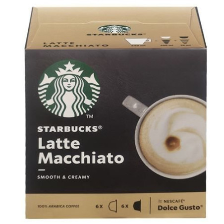 Capsula Starbucks DG Latte Macchiato Suave, 12caps