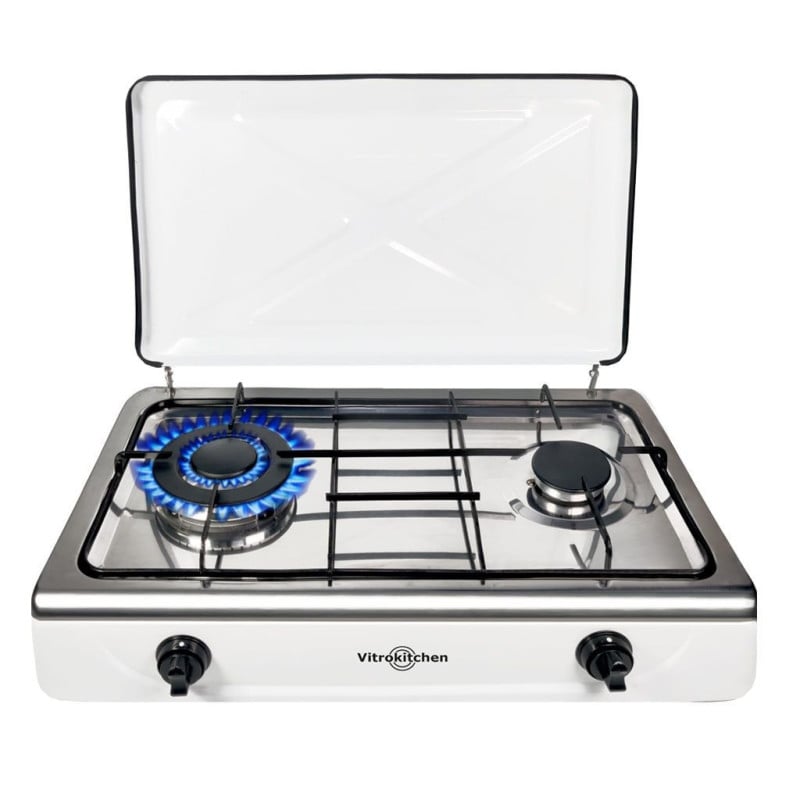 Hornillo Vitrokitchen 252BB, 2 fuego, Gas, Triple