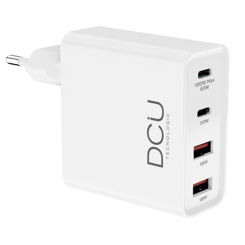 Cargador gan DCU 37300770, pd 100w (2 usb c – 2 us Cargador gan DCU 37300770, pd 100w (2 usb c – 2 us