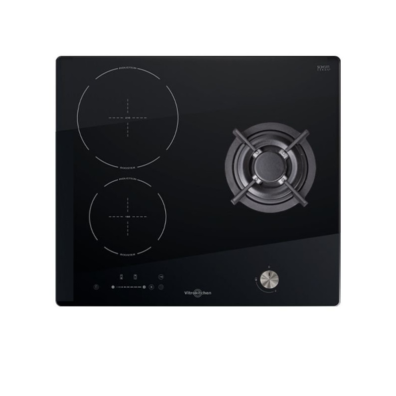 Induccion Vitrokitchen VG601NN, 3 Zonas, Dual-Ener