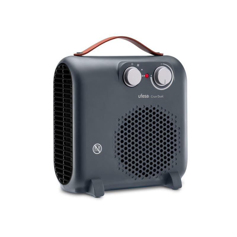 Calefactor Ufesa CRUX DUAL GREY, 2000w, 3 Niveles, Calefactor Ufesa CRUX DUAL GREY, 2000w, 3 Niveles,