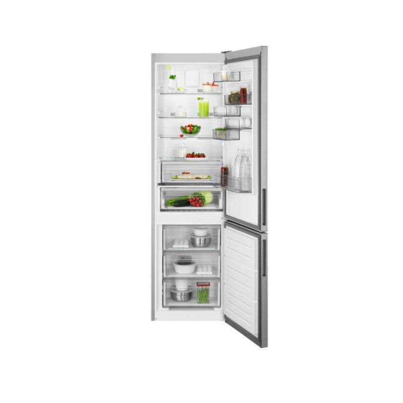 Combi AEG RCB736D8MX, 201x60, No Frost, D, Inox an