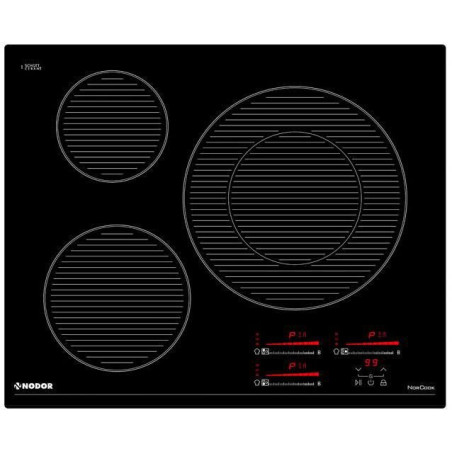 Inducción Nodor NorCook IHN6323BK, 3 Zonas, 60cm