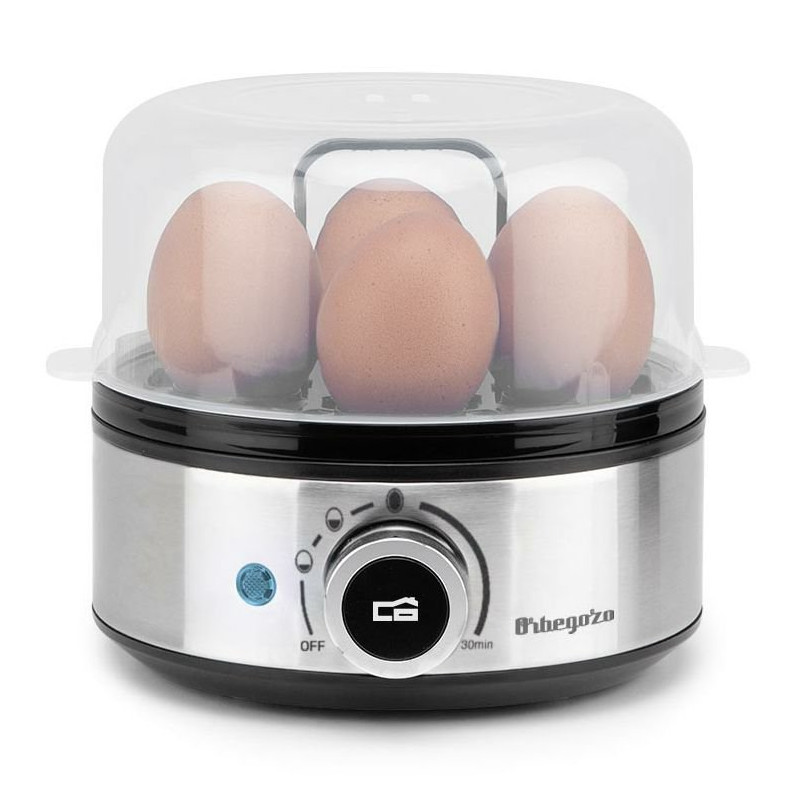 CueceHuevos Orbegozo CU5200, 7 simultaneos, Inox