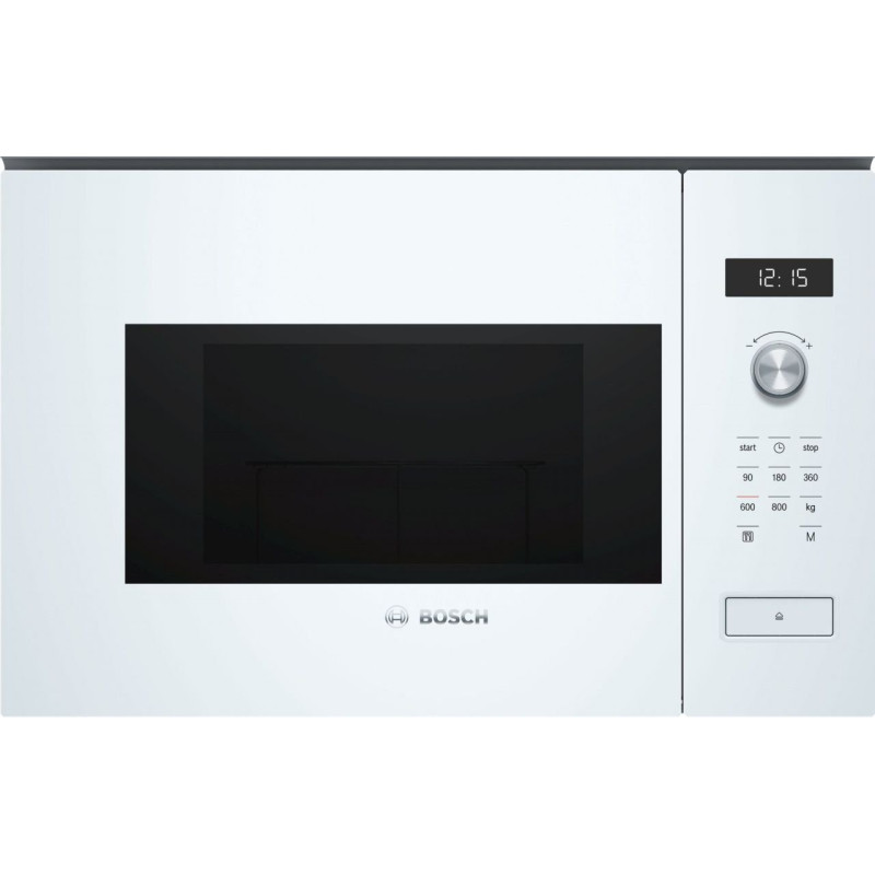 Microondas Bosch BFL524MW0, 20L, blanco, Integ