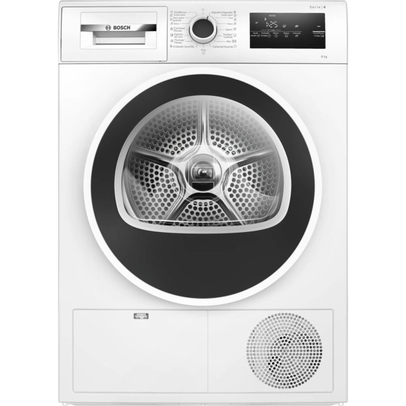 Secadora Bosch WTR83200ES, 8kg, E, blanco, display Secadora Bosch WTR83200ES, 8kg, E, blanco, display