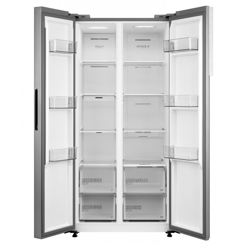 Frigorifico SbS Midea MDRS619FIE46, 177,5x83,5cm, Frigorifico SbS Midea MDRS619FIE46, 177,5x83,5cm,