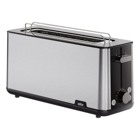 Tostador Braun HT1610BK, 1 ranura larga, acero ino