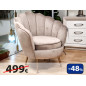 SILLON TERCIOPELO SL-971 BEIG DUGAR