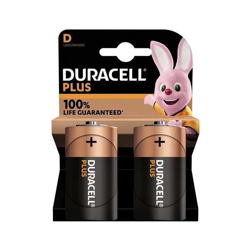 Pila Duracell Alcalina Plus Power D LR20 K2