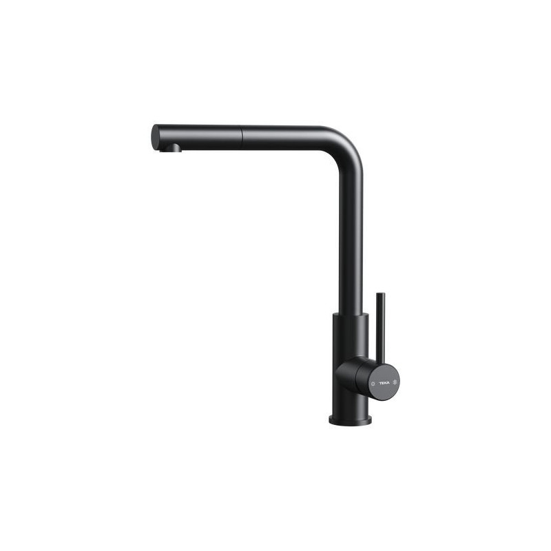 Grifo Monomando Teka UNI9331 NEGRO, Extraible Caño
