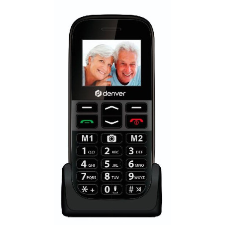 BAS-18600L teléfono móvil 4,5 cm (1.77) Negro Teléfono para personas mayores