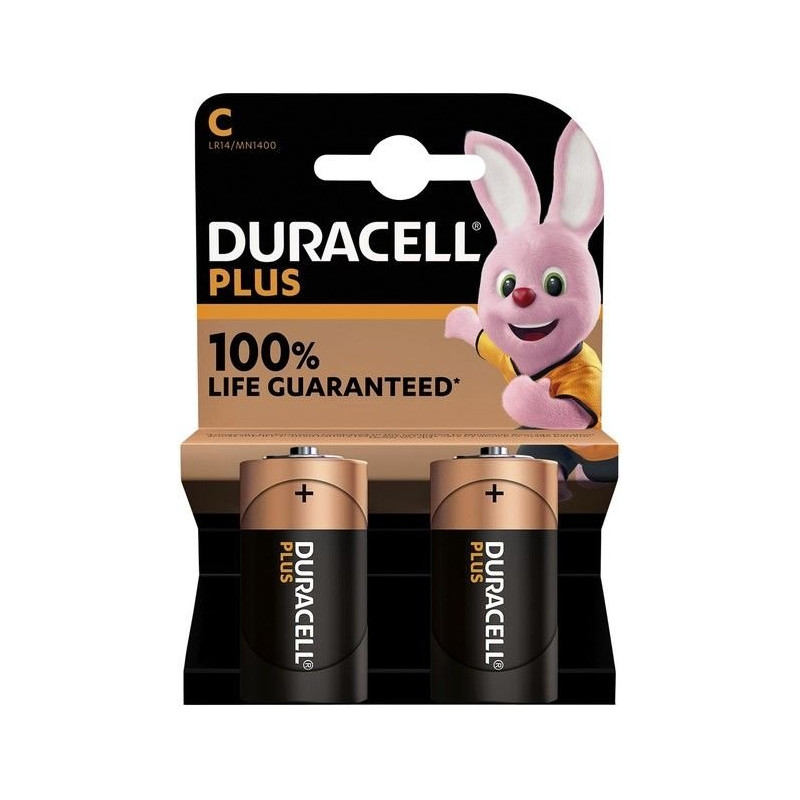 Pila Duracell Alcalina Plus Power C LR14 K2