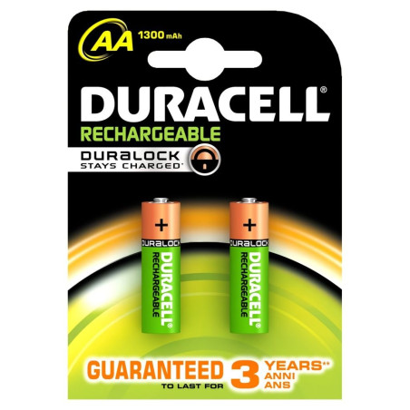 Pila Duracell Recargable AA LR06 B2 1300mAh