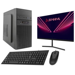 Core Work Intel Core i5 14400/16GB/1TB SSD Nvme Negro Windows 11 + Monitor 24 Teclado y ratón