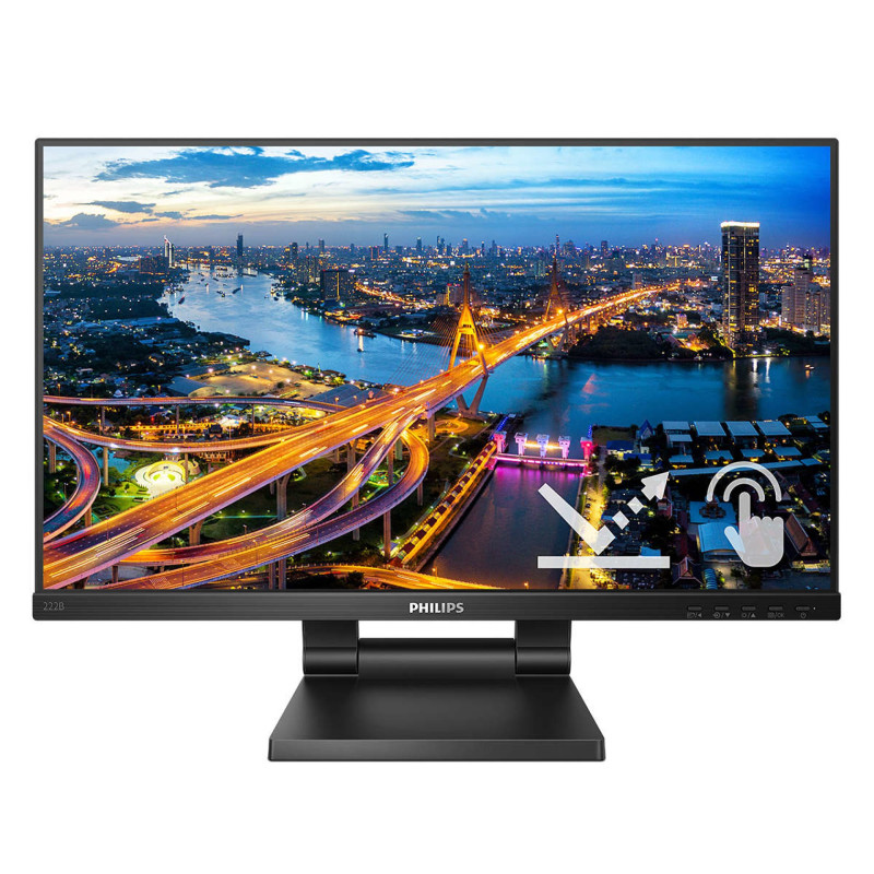 B Line 222B1TC/00 pantalla para PC 54,6 cm (21.5) 1920 x 1080 Pixeles Full HD LED Pantalla táctil Negro