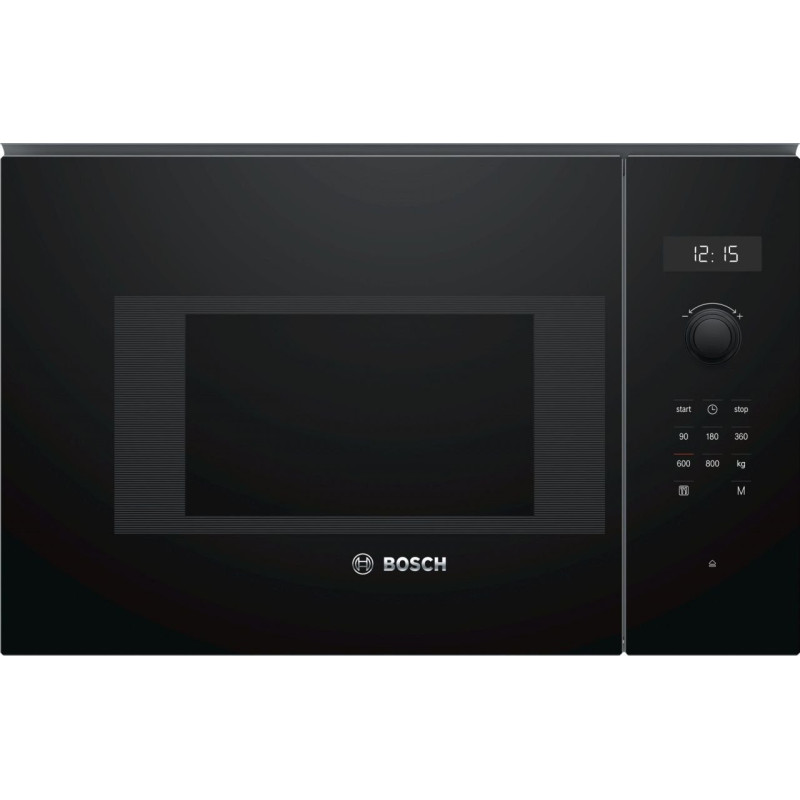 Microondas Bosch BFL524MB0, 20L, negro, Integ Microondas Bosch BFL524MB0, 20L, negro, Integ