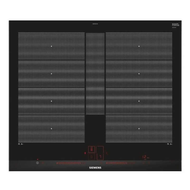Inducción Siemens EX675LYC1E, 2 zonas, 60cm