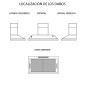 Campana Corbero VICTORIA660W, Decorativa, Cristal