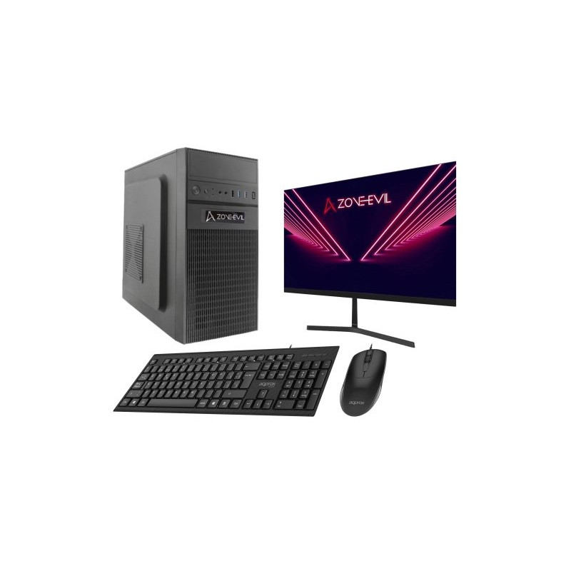 Core Work Intel Core i3 14100/16GB/1TB SSD Nvme Negro + Monitor 24 Teclado y ratón