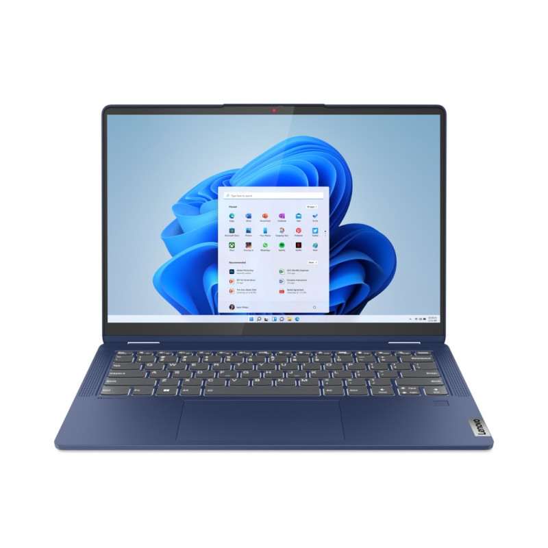 IdeaPad Flex 5 14ABR8 AMD Ryzen 7 5825U Híbrido (2-en-1) 35,6 cm (14) Pantalla táctil WUXGA 16 GB LPDDR4x-SDRAM 512 GB SSD Wi-Fi